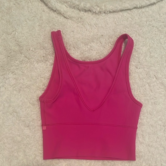 Lululemon power pivot ribbed tank top sonic pink - Picture 5 of 12